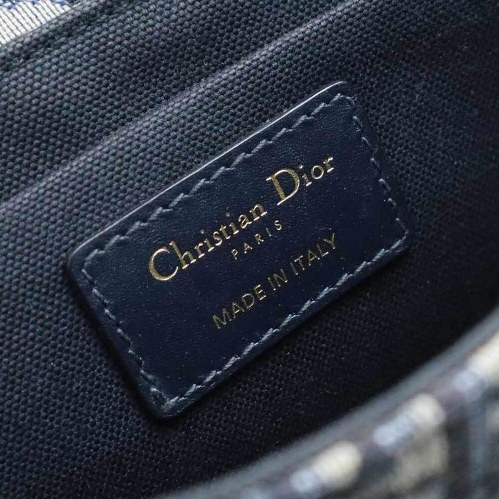 CHRISTIAN DIOR Blue Leather Shoulder Bag - Picture 14 of 16